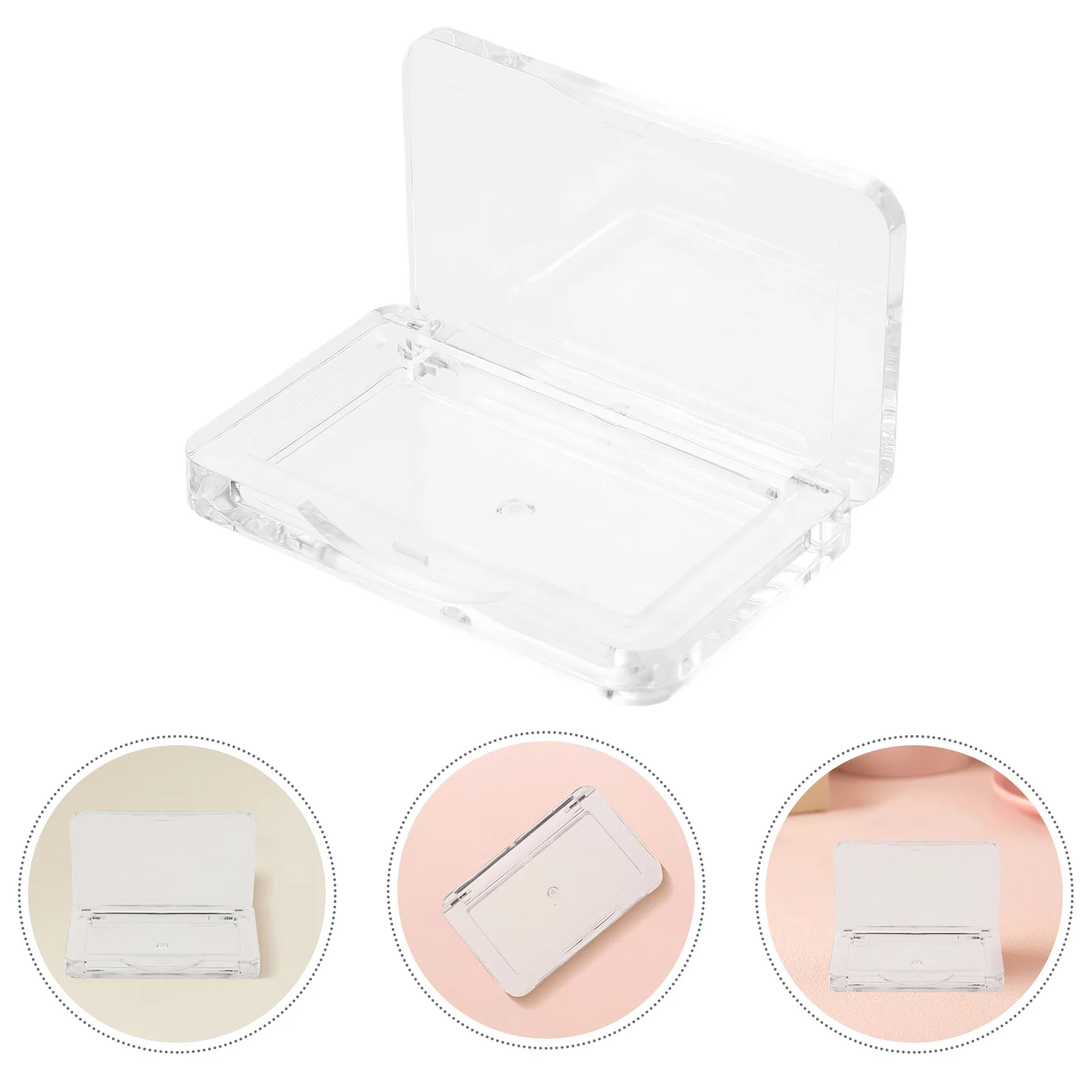 Blush Packing Box Empty Containers Eyeshadow Pan Palette Organizer Travel Storage Makeup Tool Transparent Design Diy Versatility