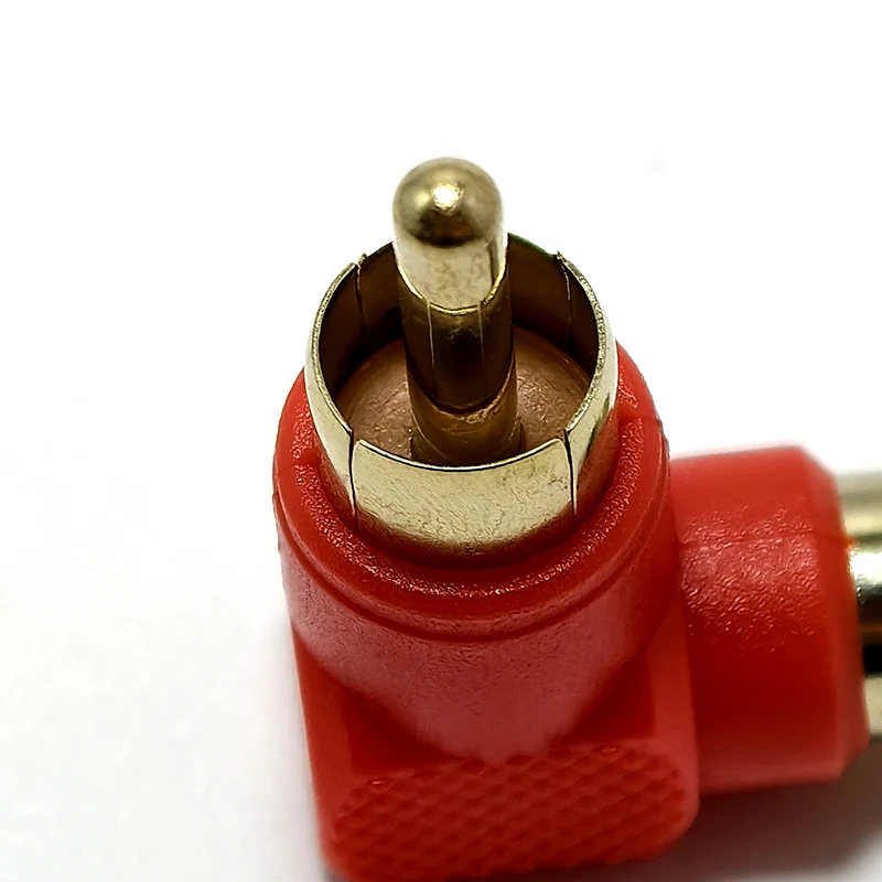 

1pcs 90 Degree RCA Right Angle Connector Plug Adapters Male To Female M/F 90 Degree Elbow Audio Adapter