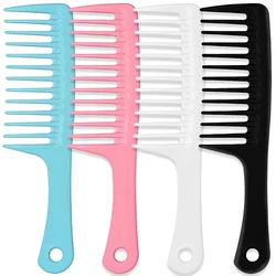 Anti-Static Hairdress Comb Heat Resistant Woman Wet Hook Curly Hair Brushes Pro Salon Dye Coarse Wide Spikes Tooth Styling Comb