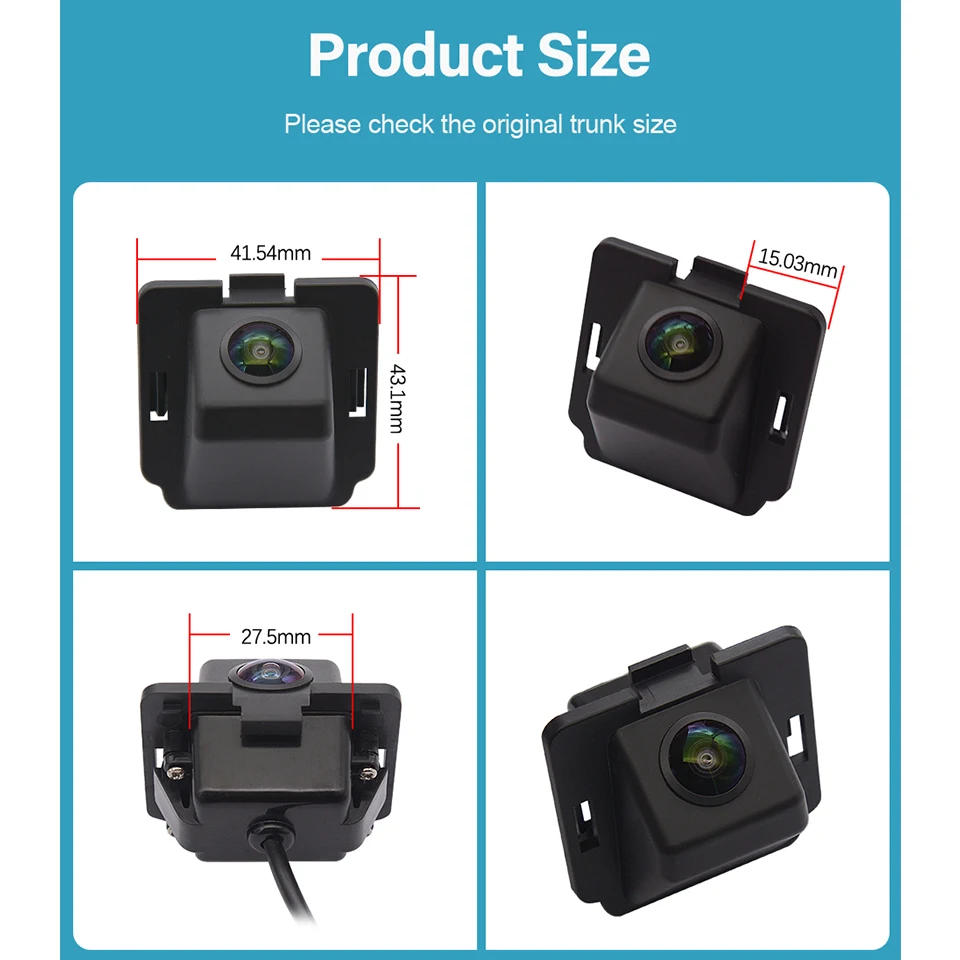 Dynamic Trajectory HD 1080P Rear View Camera For Mitsubishi Outlander XL Citroen C-Crosser Peugeot 4007 Night Vision Car