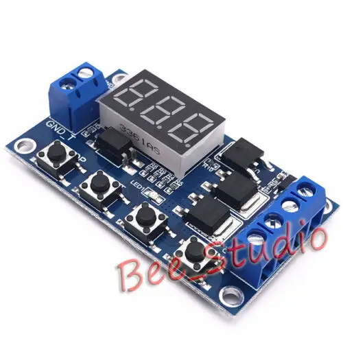 12V relay  timer module,DC 5V 12V 24V 36V Digital LED Cycle Timer Delay Switch Turn Off/On Time Relay Module