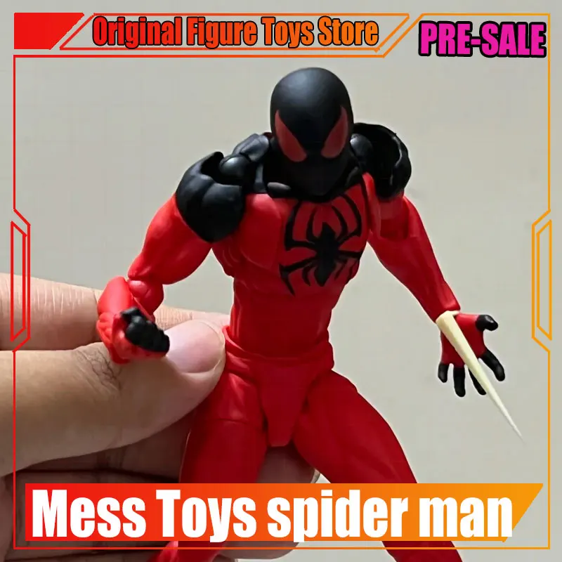 

В наличии беспорядочные игрушки Человек-паук Алый паук Каин Паркер Messtoys Человек-паук Черный костюм Симбиот Аниме Фигурка Подарочные игрушки