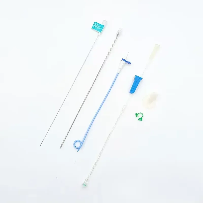 Nephrostomy Tube Pigtail Catheter Best Quality China Manufacturer PU Material 12Fr Model 6Fr-16Fr for Cyst Ascites Drainage