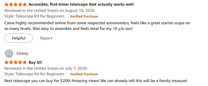 SVBONY SV501P Telescope for Beginners Adults, Astronomical Refracting Telescope for Gift Moon Planets, Astronomical Telescope