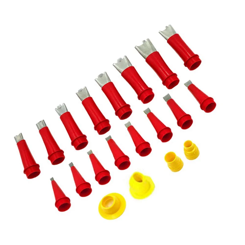 20-Piece Stainless Steel Glue Nozzle Integrated Detachable Base Structure Glue Sealant Glass Glue