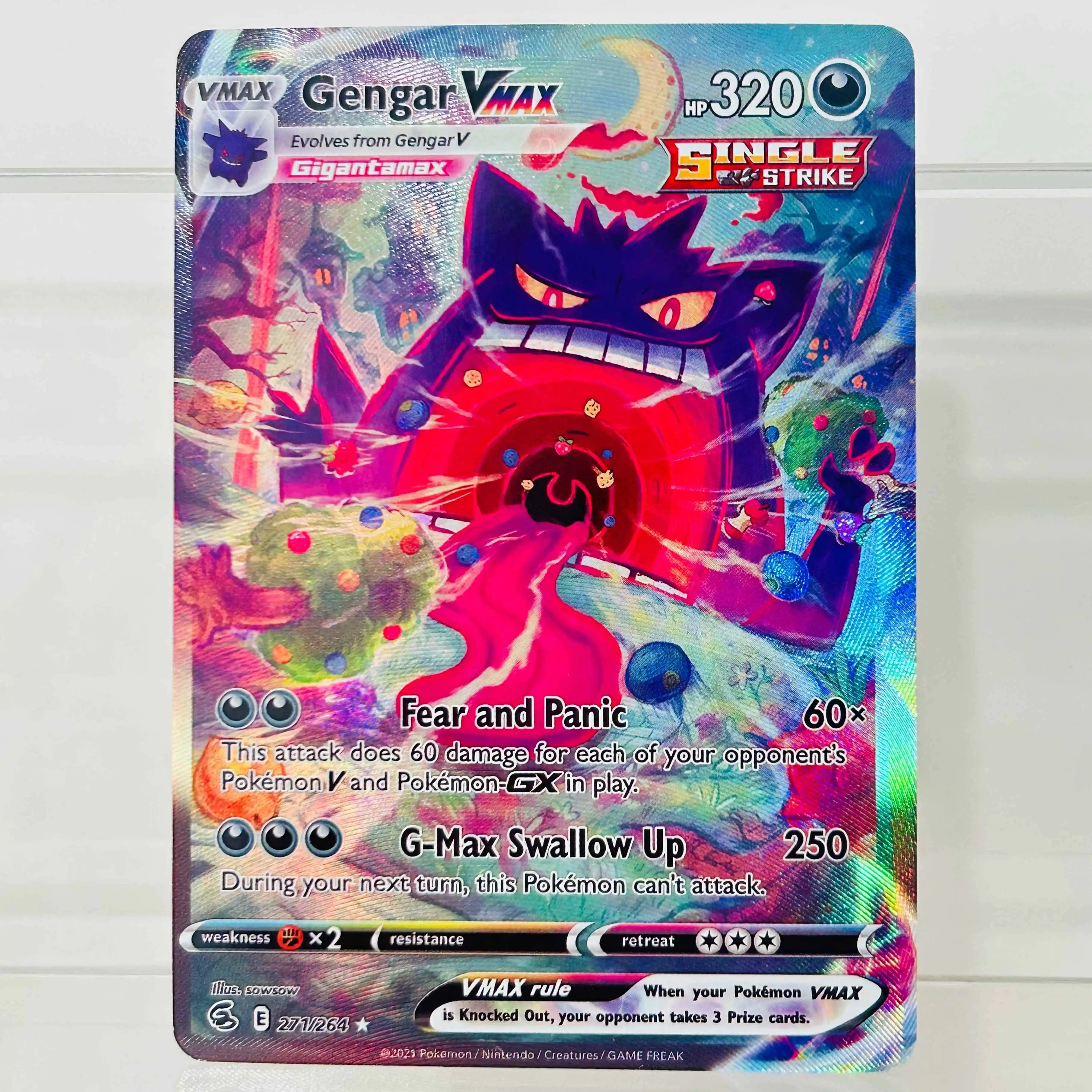 DIY Team Rockets Mewtu ex 231/182 Folien-Textur-Karten EN-Version Sammlerqualität Premium Anime TCG Sammelkarten – Detail 3
