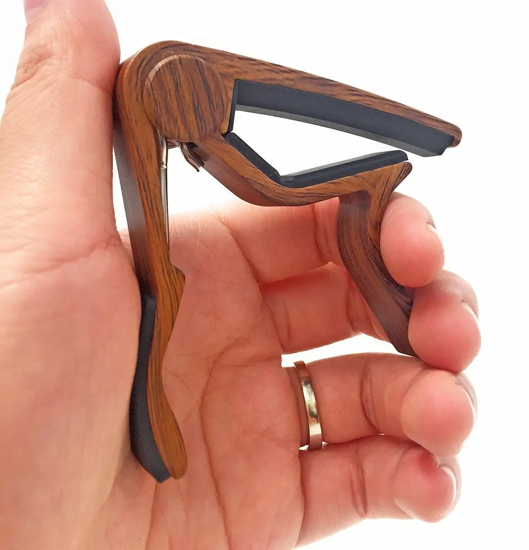 Miwayer Guitar Capo for Acoustic and Electric Guitars Rosewood Color with 5 Picks