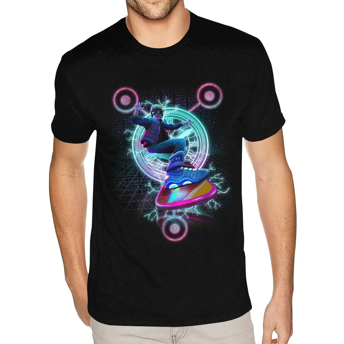 Футболки Hoverboard Back To The Future, мужские официальные футболки 6xl Футболки Hoverboard Back To The Future, мужские официальные футболки 6xl