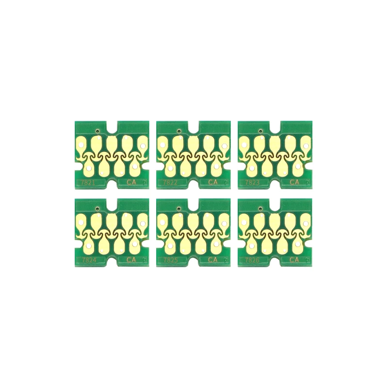 6 farben 1 satz 5 satz T7821-T7826 Neue Stabile einmalige chip tinte Patrone Chip Für Epson SureLab D700 SL-D700 Drucker