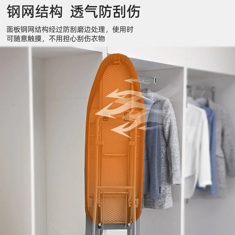 Cloakroom Household folding wardrobe Internal ironing board Hidden ironing board Electric iron rack Push-pull damping