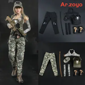 Fire girl toys 1/6-タクティカルシューターカモフラージュスーツ,衣類セット,女性兵士コスチューム,12インチアクションフィギュアに適しています,fg048  - AliExpress