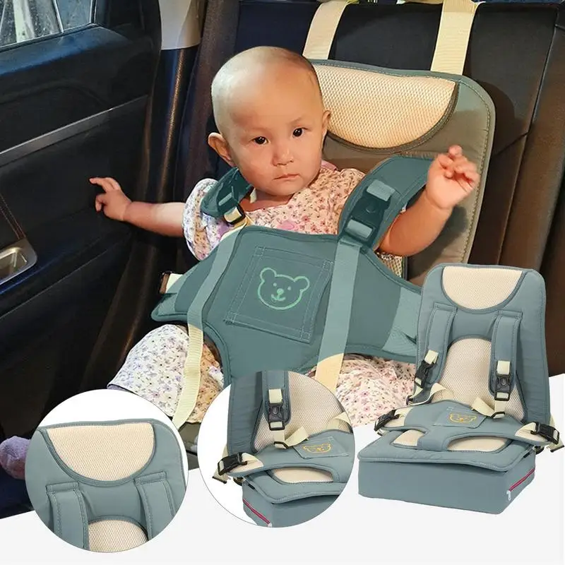 Baby Car Seat Cushion Child Safety Seat Mat for 6 Months To 12 Years Old Breathable Chairs Mats Adjustable Stroller Seat Pad