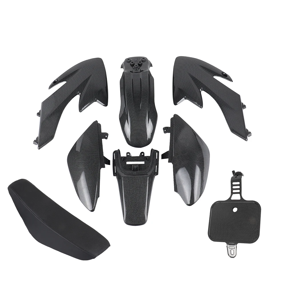 

Black Plastic Fairing Kit for Honda CRF XR 50 CRF 125cc SSR PRO Pit Dirt Bike Car Ornamental Automobile Modified Mudguard Parts