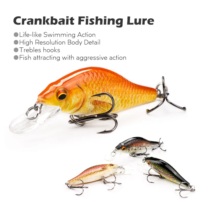 Agoie Unique Textures Wobbler Bionic Lures For Fishing Catch More Bass Pike 7cm/9cm Floating Crankbaits Fishing Artificial Bait