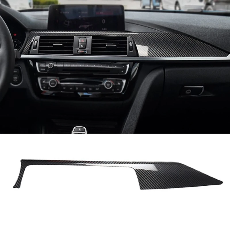 

Carbon Fiber LHD Center Console Dashboard Panel Cover Trim For BMW 3 Series F30 F31 2012 2013 2014-2019 Interior Accessories