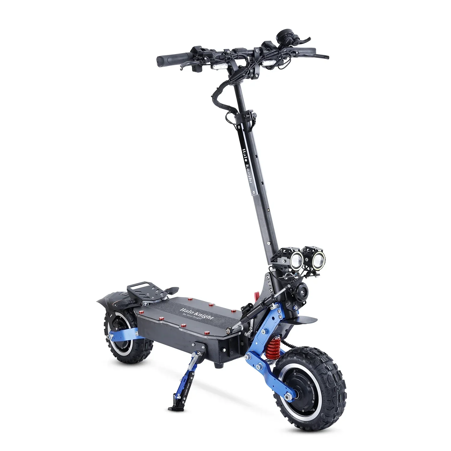 Patinete Eléctrico Halo Knight T108 Pro, Neumático Todoterreno de 11'', Motores de 3000W*2, Velocidad Máxima de 95Km/h, Batería de 60V 38.4Ah, Freno Hidráulico Doble