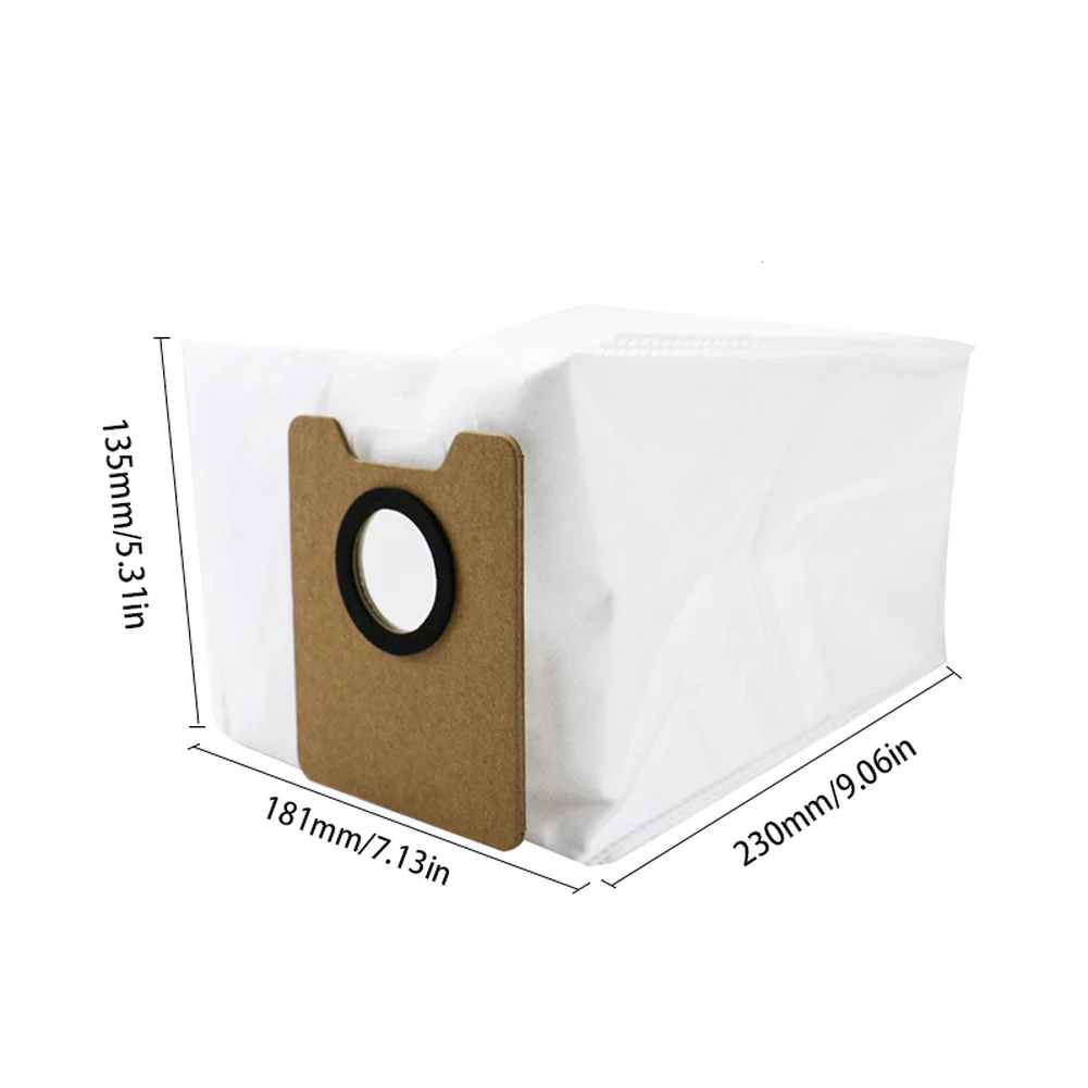 Dust Bag Replacement Set for ECOVACS and For YEEDI Y1 for PRO for PLUS Robot Vacuums 4 6 or 12 Count 3.3 Liter Leak-Proof
