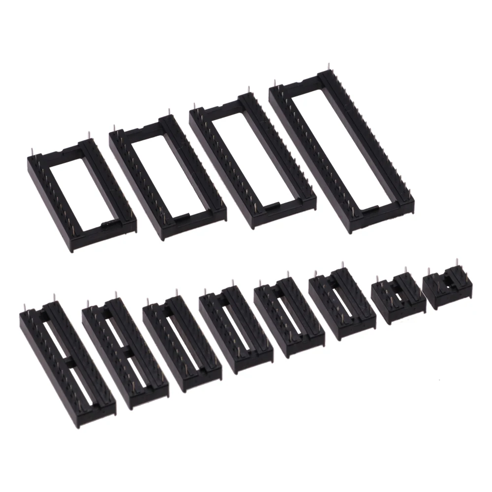 10PCS IC Sockets 2.54MM DIP6 DIP8 DIP14 DIP16 DIP18 DIP20 DIP28 DIP40 Pins Connector DIP Socket 6 8 14 16 18 20 24 28 32 40 pin image 3