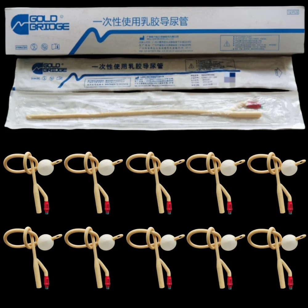 

5-20 шт. 3-ходовой силиконовый медицинский воздушный шар, латексный катетер Фоли, покрытие, трубка для мочи, мужская вставленная трубка, катетер для мочи, мягкий клапан