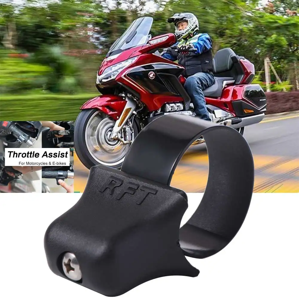 Wrist Rest Motorcycle Throlette Holder Accelerator Booster Black Plastic Throttle Assist Handlebar Clips Non-Slip