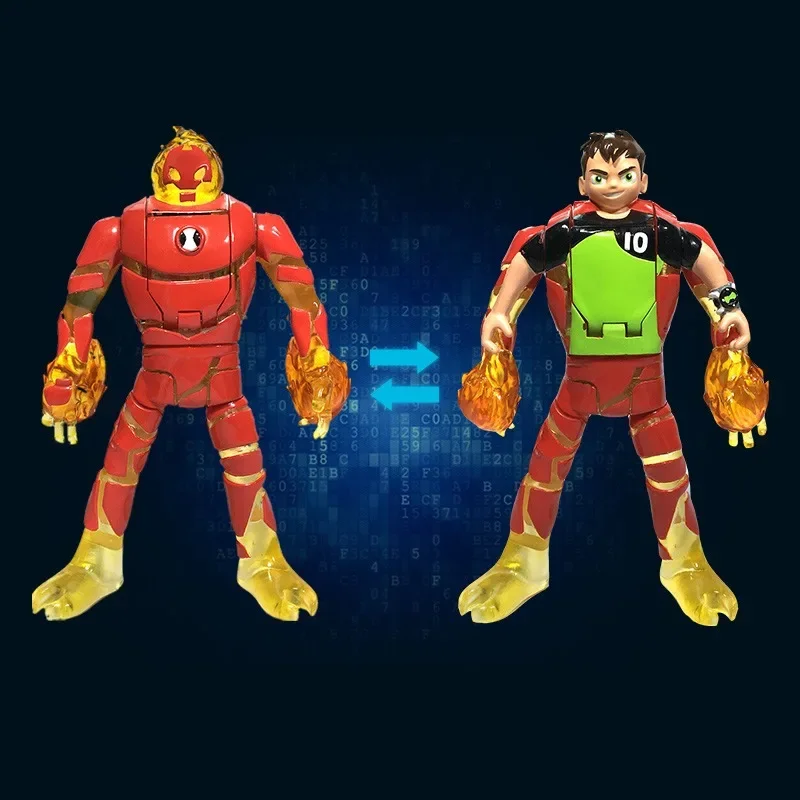 Anime Figure Ben10 Action Four Arms Articulation Deformation Diamondhead Tennyson Kids Aliens Model Toys Children Gifts