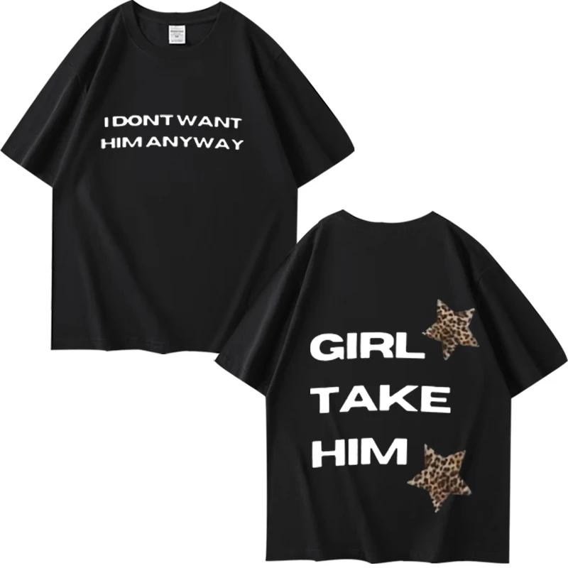 

Tate McRae It's Ok I'm Ok Print T Shirt men women Oversized 100% Cotton Hot sale short sleeve Summer print Unisex plus size tops