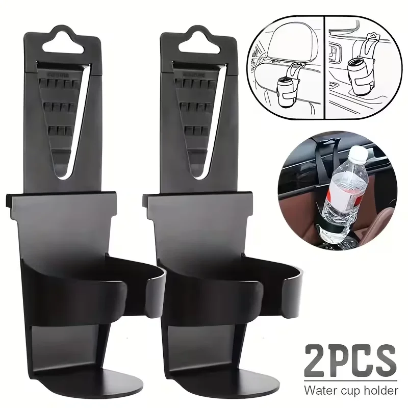 2pcs Adjustable Car Cup Holder Compatible For Water Bottles Most Cups ABS Plastic Non-Slip Drink Holder For SUVs Trucks