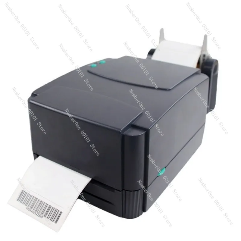 Portable Thermal Label Printer Barcode Sticker Printing Machine for Clothing Hang Tags Wash Care Labels Matte Silver Adhesive