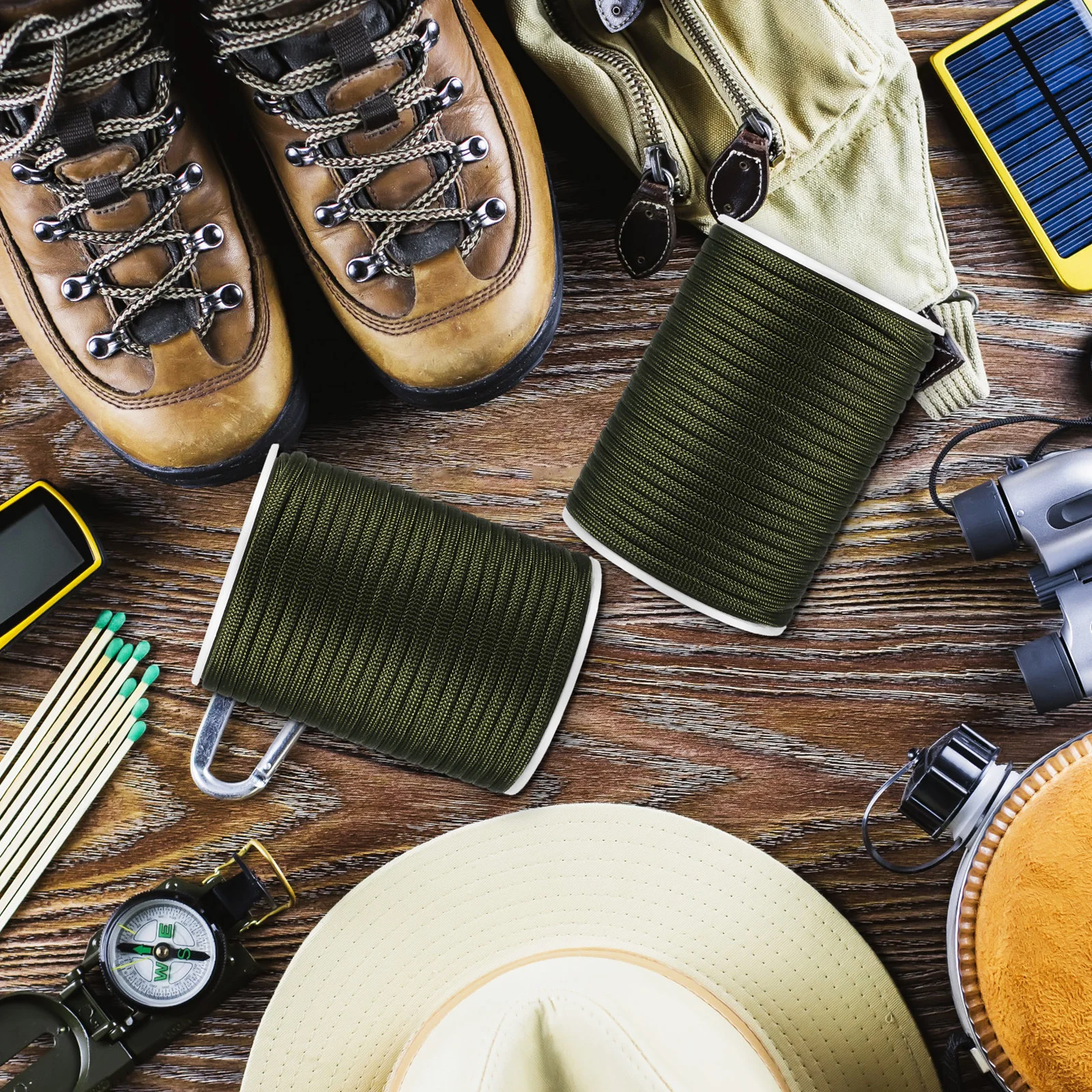 

2Pcs Para Cord Sturdy Outdoor Camping Tent Rope Multi-Function Hiking Canopy Ropes 30m Portable Safety Cord Camping Rope