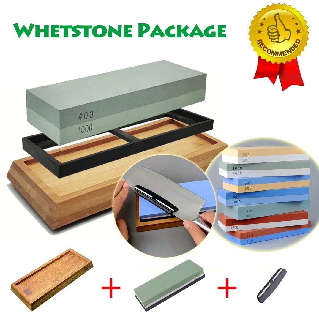 

240 8000 Whetstone Water Sharpening Stone Holder Stand Knife Sharpener Fixed 15 Angle Guide Polish Grinder Set Kitchen Sink Tool