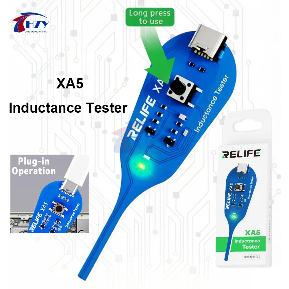 

Тестер индуктивности RELIFE XA5 для бесконтактной диагностики неисправностей электромагнитных цепей телефонов, инструмент для ремонта и диагностики материнских плат PCB