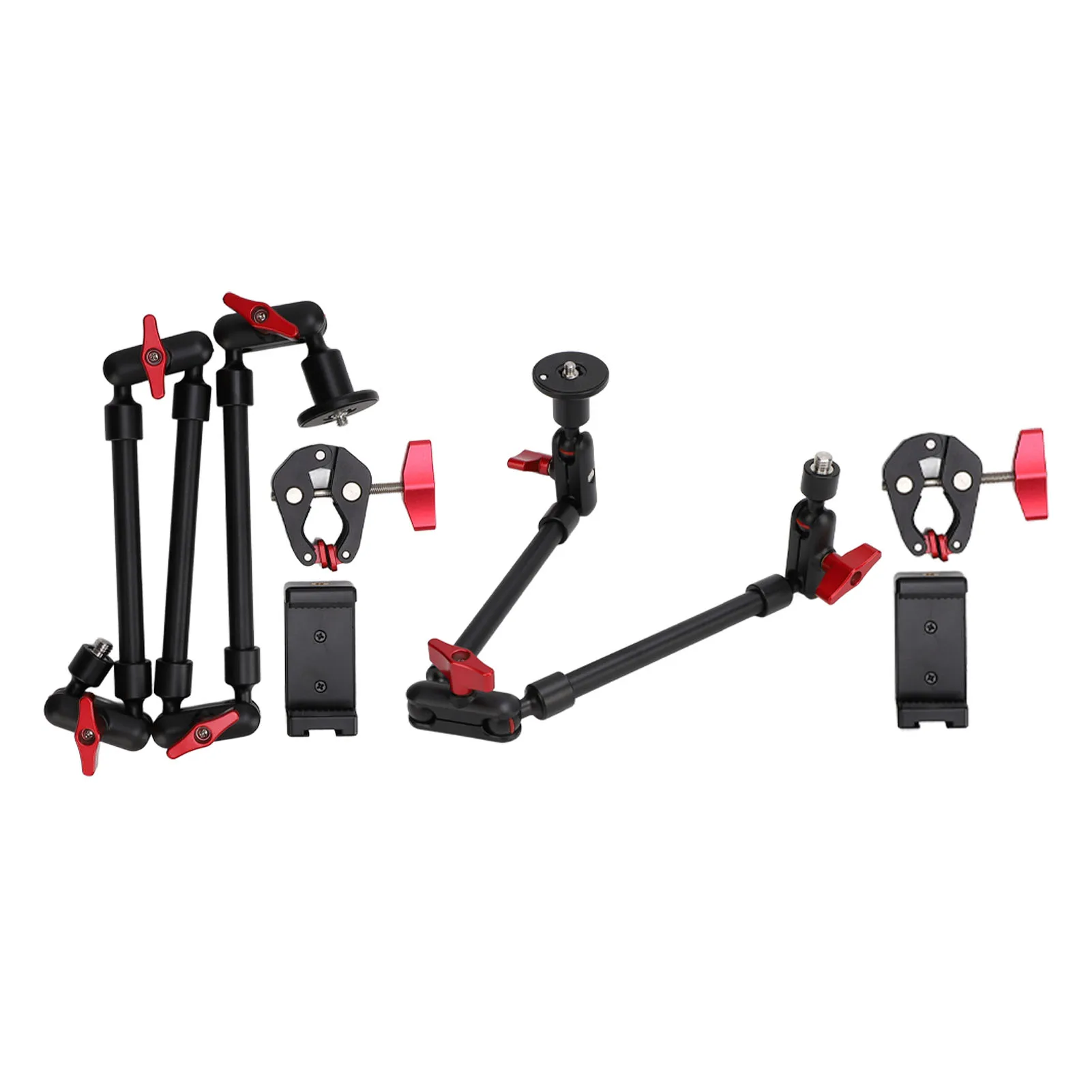 

Phone Mount Holder Aluminum Alloy Desk Camera Mount Foldable Easy Installation 360 Degree for Microphone for Camera