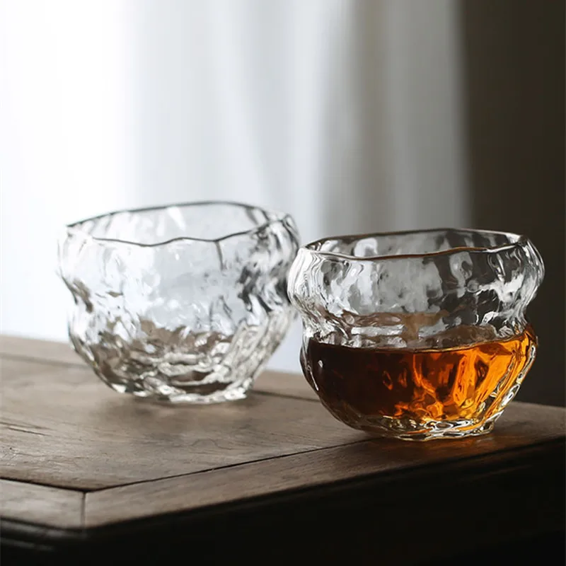 Cosmic Explosion Crystal Whisky Glass Japanese Glassware Wine Gift Tasting Cup Irregular Vintage Tumbler Whiskey Chivas Snifter