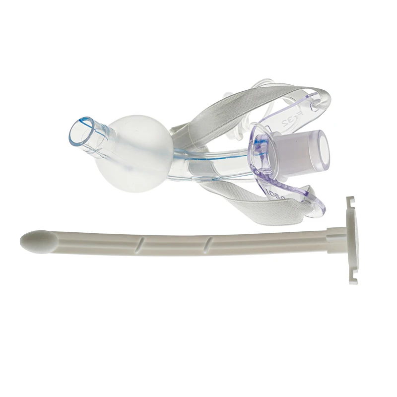 BamuCare 1PC Tracheostomy Tube Medical Grade PVC EO Sterilized Disposable Standard Tracheostomy Tube with Cuff