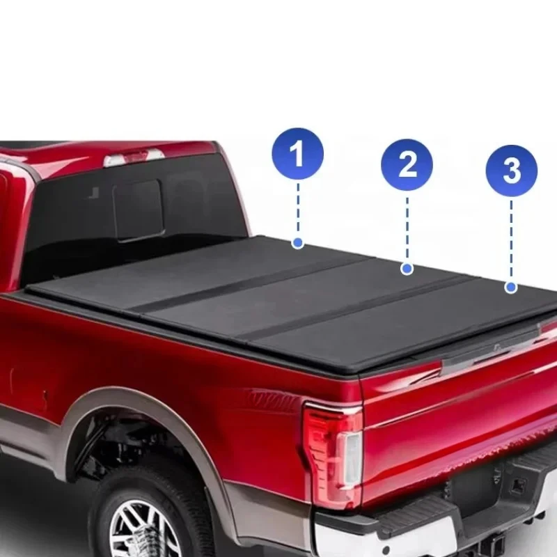 

High Quality 4x4 Pickup Truck Tonneau Bed Hard Tri-fold Cover L200 2024