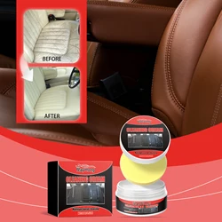 100g Car Interior Cleaner Paste Multipurpose Long Lasting Leather Maintenance Car Seat Sofa Furniture Scratch Cracks Care