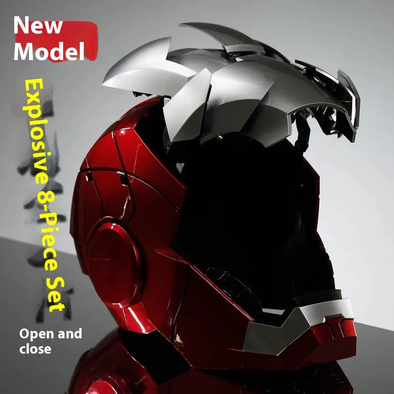 

Iron Man MK5 Helmet - Voice Activated Auto-Flowing 8-Panel Mask with JARVIS, Motorized Wearable Marvel Cosplay Prop