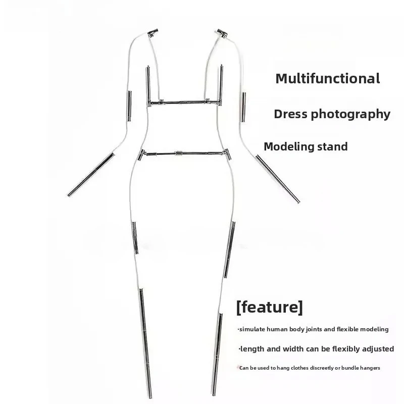 2026 new version of dress shooting modeling rack women's clothing top version three-dimensional hanging modeling display rack