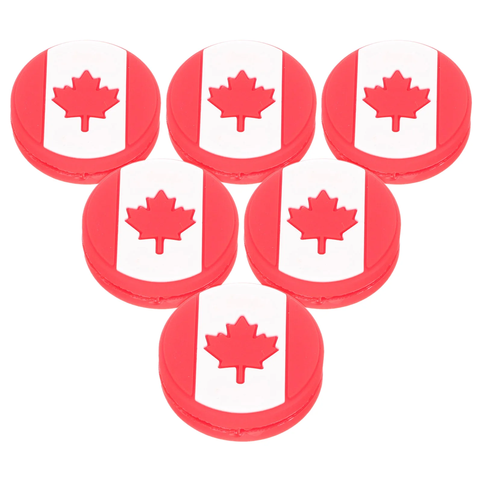 6개입 실리콘 테니스 라켓 댐퍼 국기 디자인 충격 흡수 진동 댐퍼 라켓 액세서리 테니스용