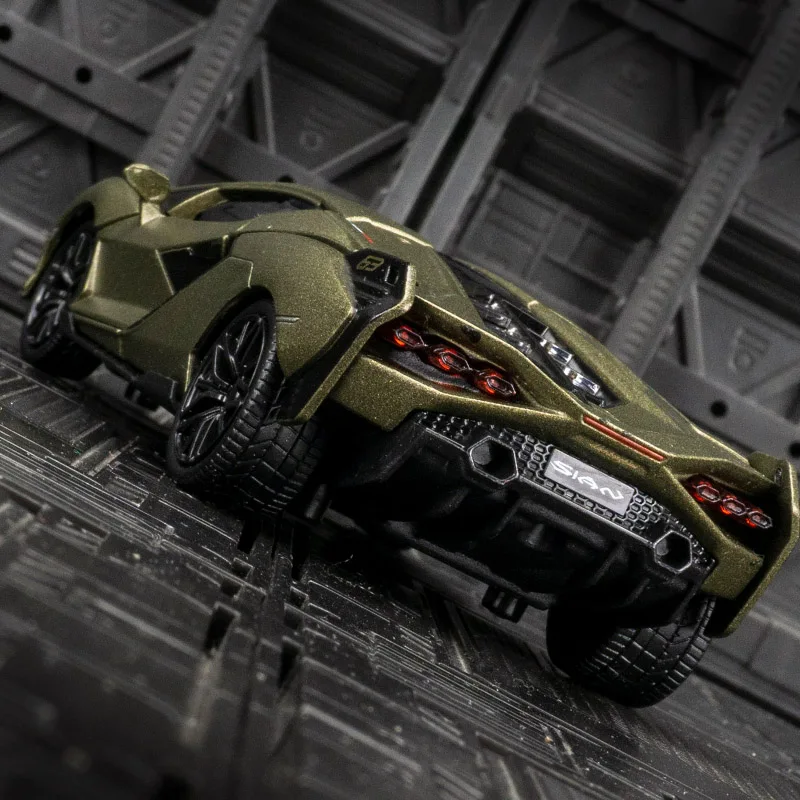 

1:32 Lamborghini sian alloy racing model car doors and trunk that can be opene has simulated sound and lighting functions