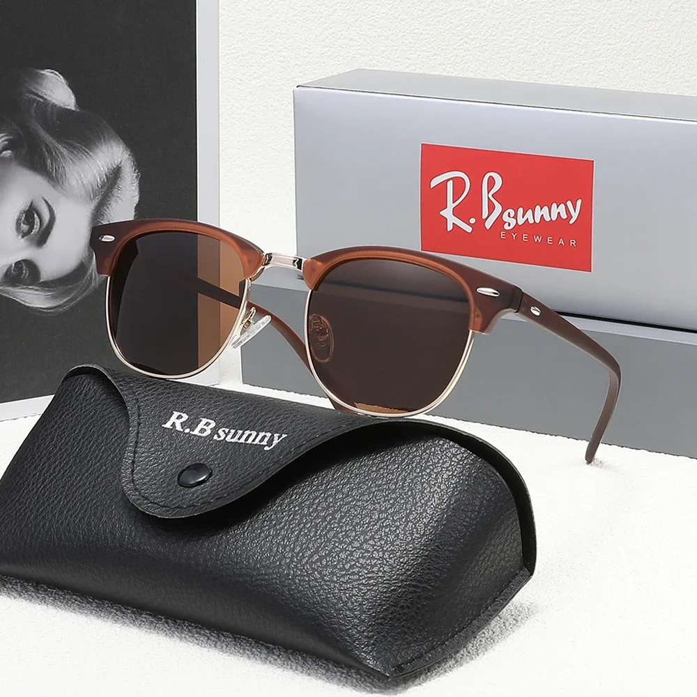 

Солнцезащитные очки RBsunny классические, унисекс, ретро, поляризационные, с защитой от УФ400, модные, антибликовые, для вождения, оправы для очков