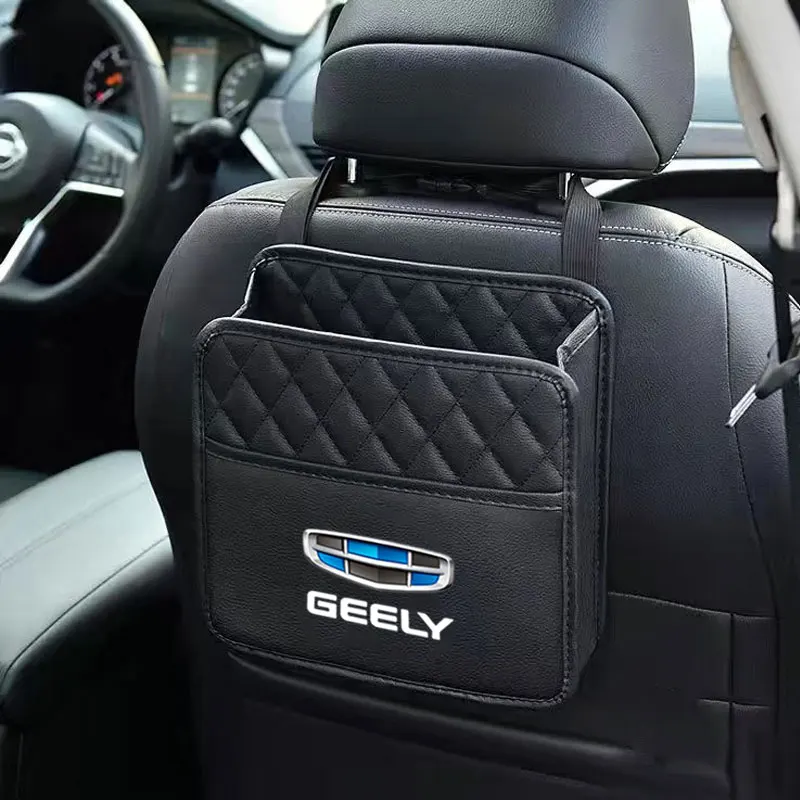 Car Back Seat Storage Bag Organizer Box For Geely geometry C Emgrand Gc6 Gx3 Ec7 Atlas Coolray Cross NL3 X6 GS car Accessories