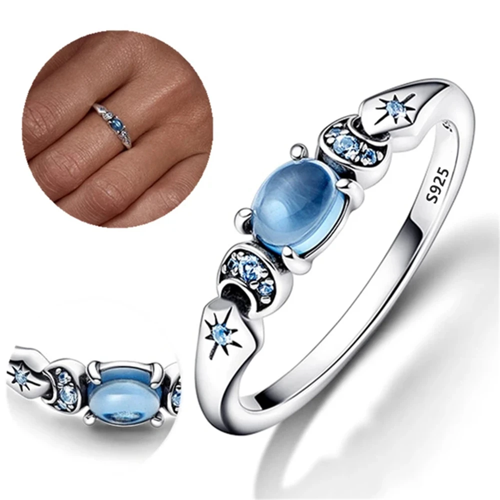 New White Series Original 925 Sterling Silver Women Finger Rings for Women Silver Daisy Mom heart Zirconia Stone Luxury Jewelry image 2
