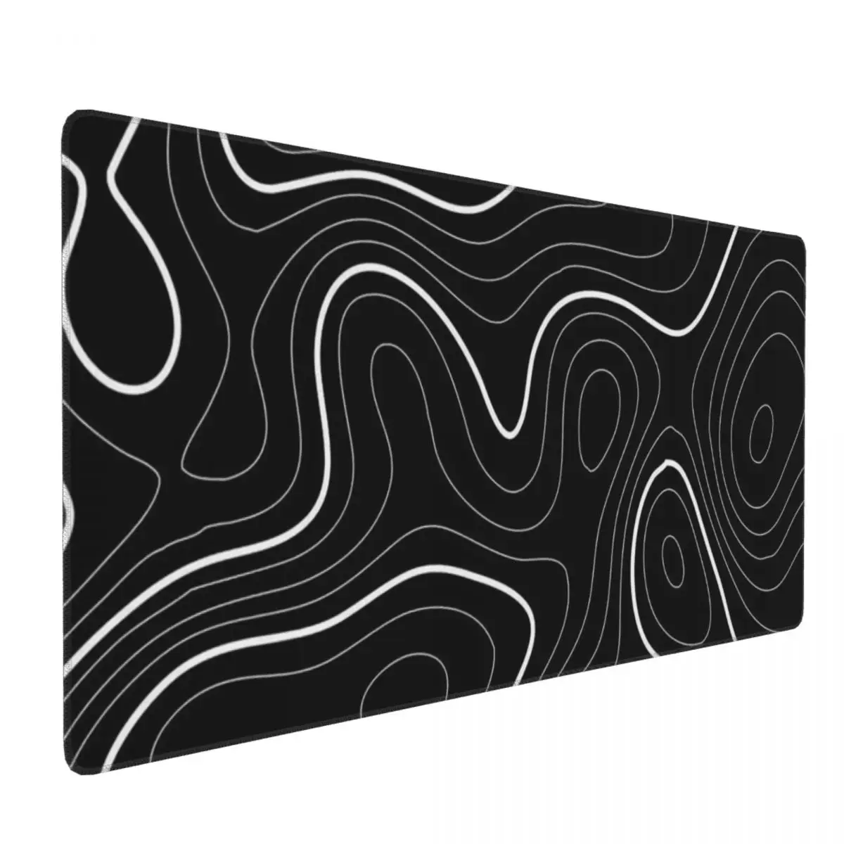 Large Mouse Pad Black And Grey Liquid Swirl Abstract Art Laptop Mats Keyboard Carpet Computer Gaming Office Accessories Desk Mat
