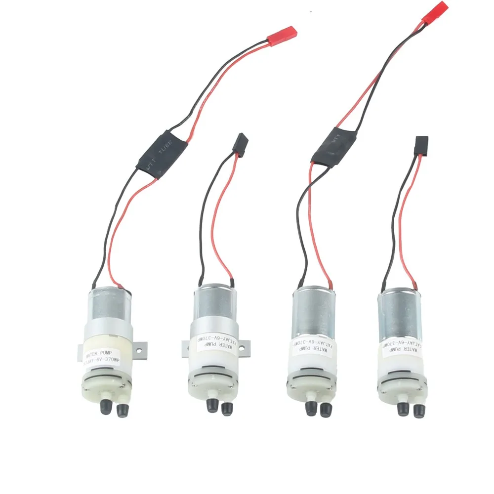 FATJAY 370-waterpomp voor RC-boten – watergekoelde motor/ESC-koeling, ontvanger-aangedreven (past op oorlogsschepen/slagschepen)