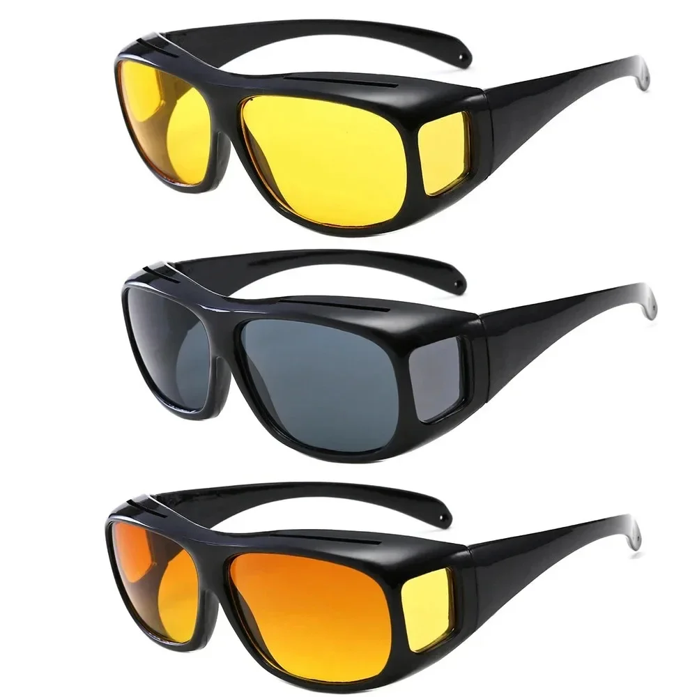 Óculos de Visão Noturna Unissex para Dirigir, Compatíveis com Óculos de Prescrição, Lentes Amarelas Antirreflexo, Óculos de Sol para Motoristas