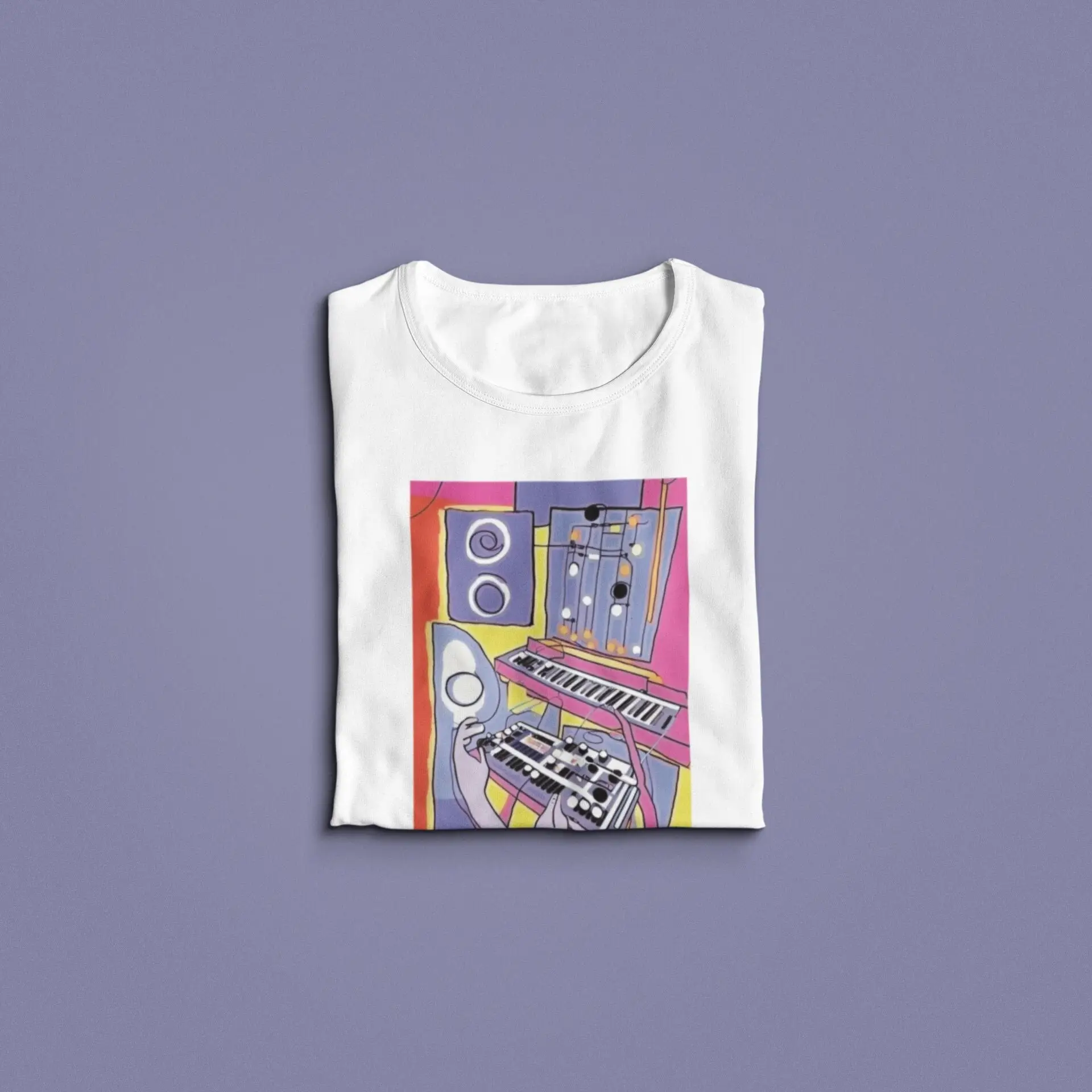 Henri Matisse Synthesizer T Shirt Modular Synth Beat Maker Music Producer Analog Keyboard Player Dj