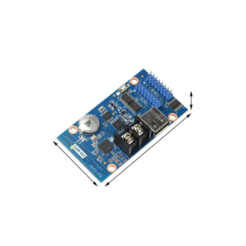 HD-WF2 control card mobile WIFI+USB flash drive street advertising LED display screen full-color bar door head screen module