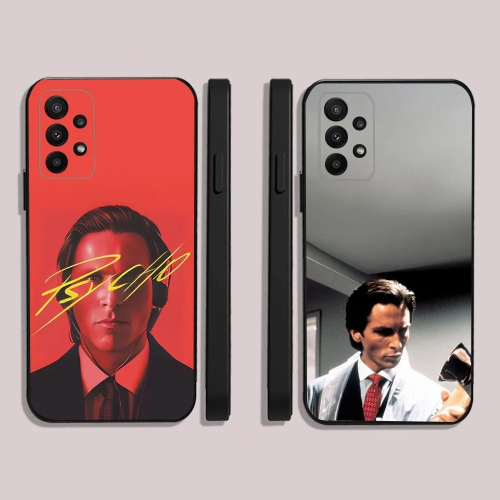 P-Patrick P-Psycho Batemans  Phone Case For Samsung S24,23,22,30,21,10,9,Ultra,Plus,Lite,FE,5G Black Soft Case