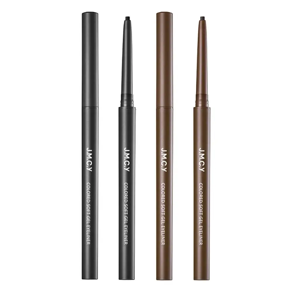 Langlebiger Gel-Eyeliner-Stift, glatte, präzise Linien, wasserfester Eyeliner-Stift, ultrafeine Spitze, wischfester, farbenfroher Eyeliner